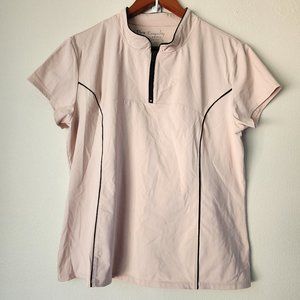 Soma, Women's Trangquility Short Sleeve Sport T-shirt, 1/4 Zip, XL, Athleisure.